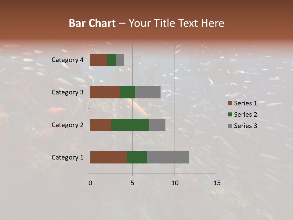 Schooling Snapper Diver Coral Reef Fish PowerPoint Template
