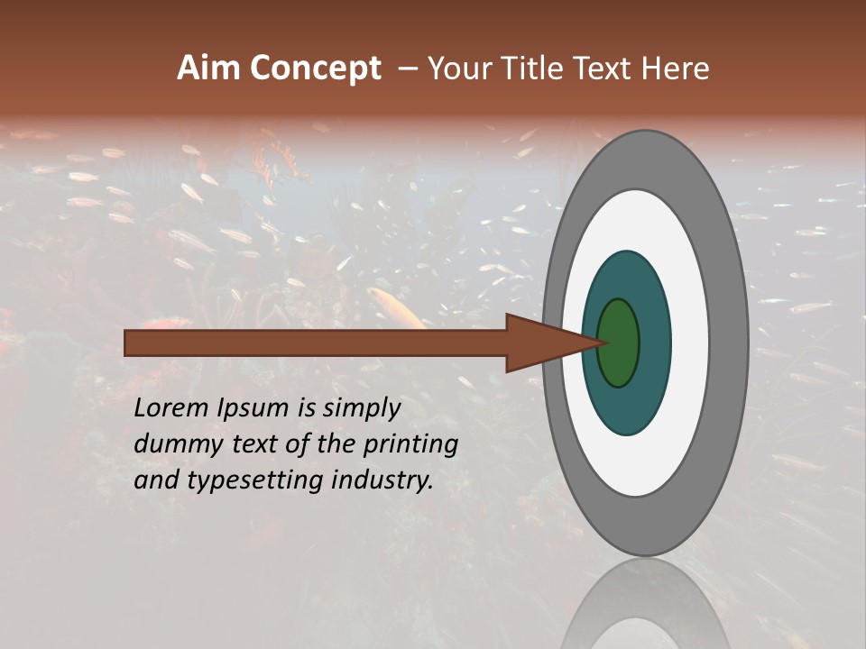 Schooling Snapper Diver Coral Reef Fish PowerPoint Template