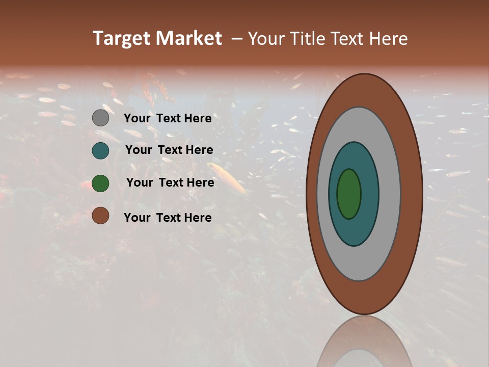 Schooling Snapper Diver Coral Reef Fish PowerPoint Template