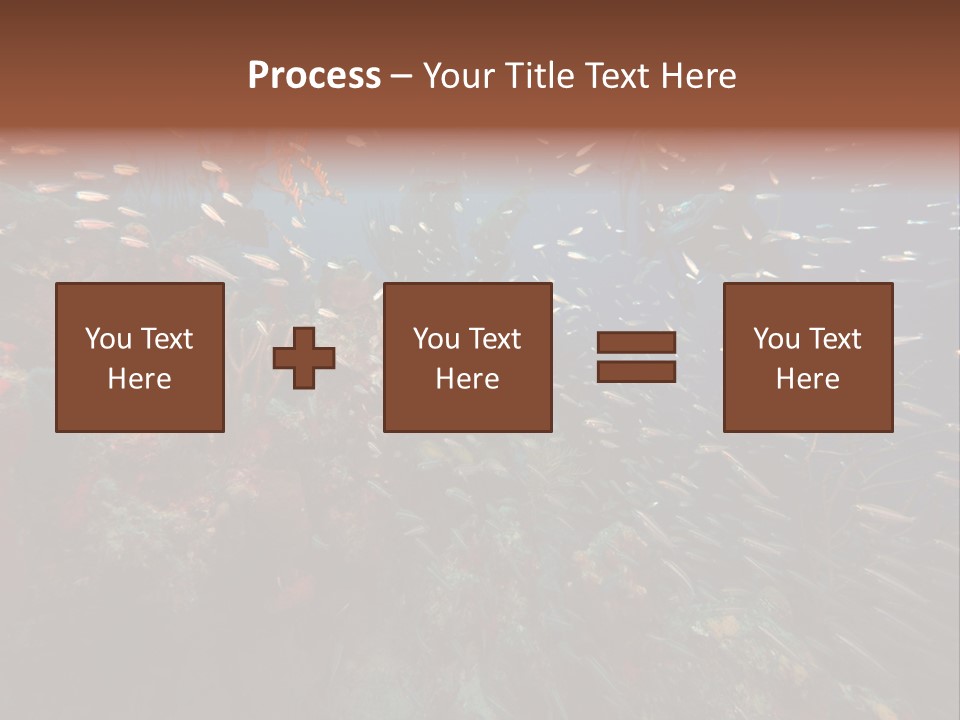 Schooling Snapper Diver Coral Reef Fish PowerPoint Template