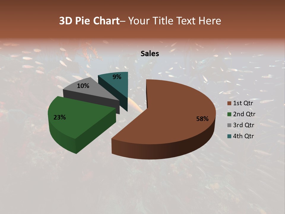 Schooling Snapper Diver Coral Reef Fish PowerPoint Template