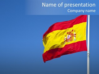 Government Spanish Flag PowerPoint Template