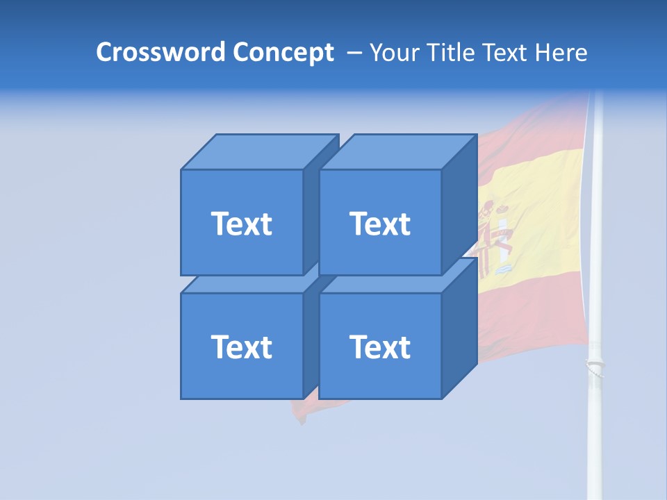 Government Spanish Flag PowerPoint Template