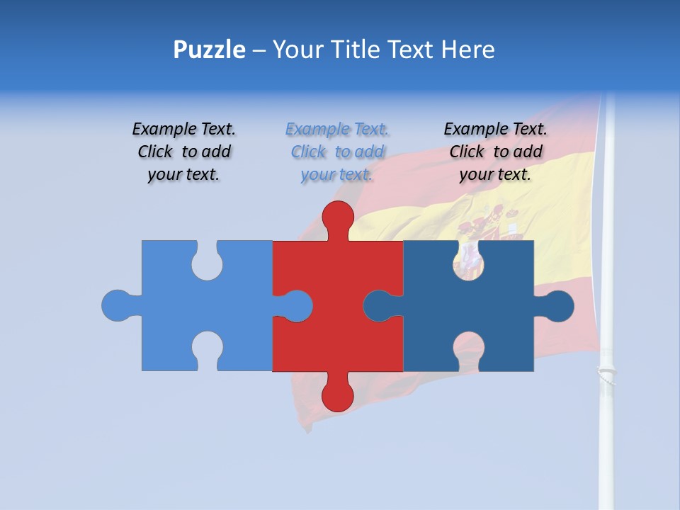 Government Spanish Flag PowerPoint Template