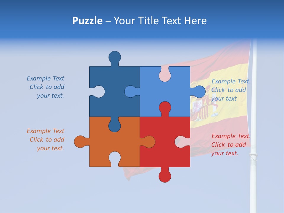 Government Spanish Flag PowerPoint Template