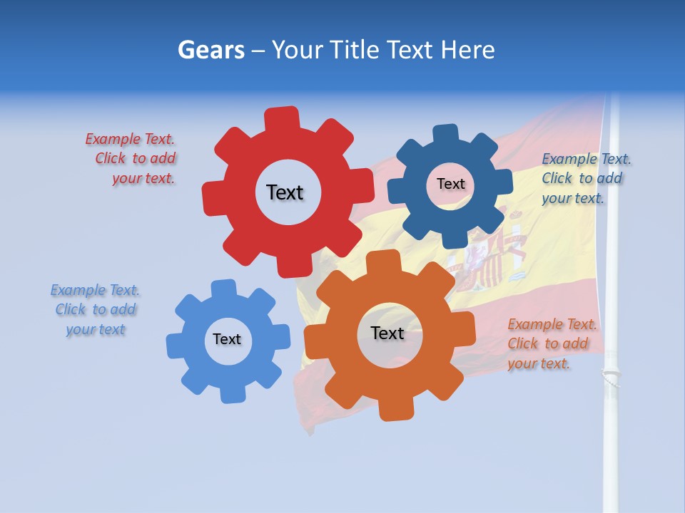 Government Spanish Flag PowerPoint Template