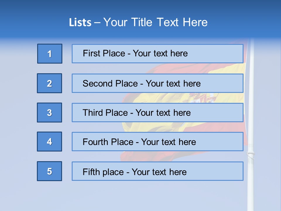 Government Spanish Flag PowerPoint Template