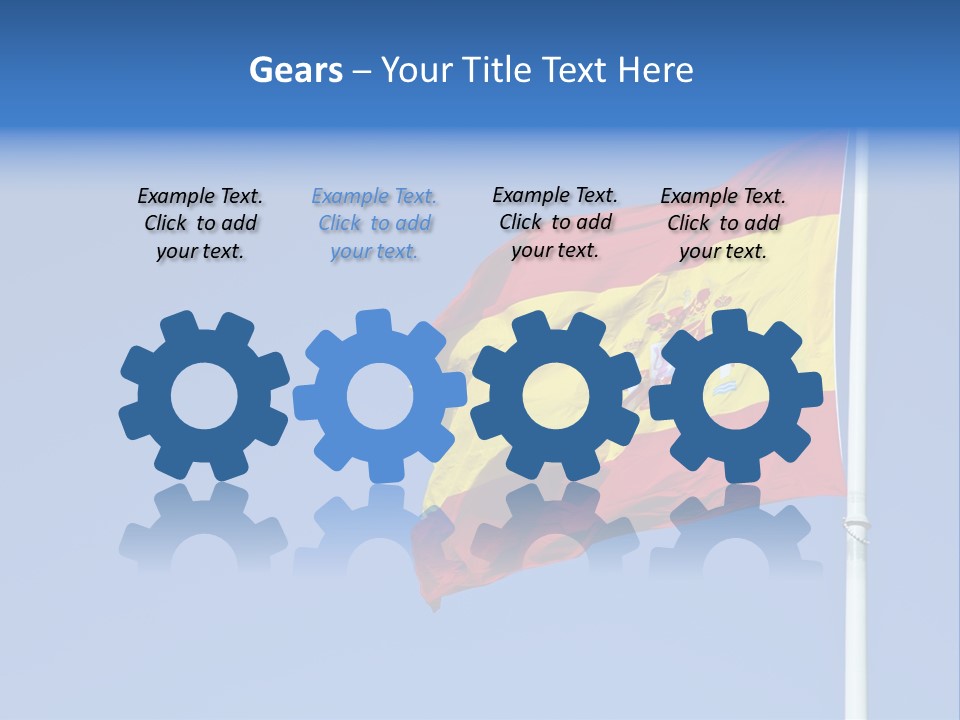 Government Spanish Flag PowerPoint Template