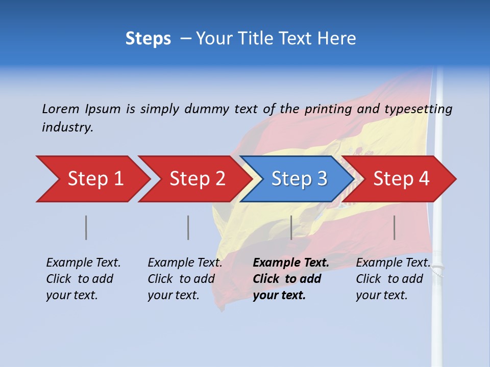 Government Spanish Flag PowerPoint Template