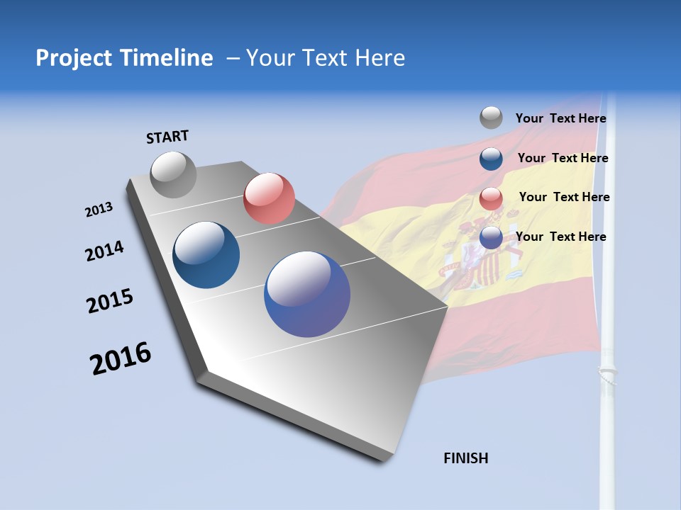 Government Spanish Flag PowerPoint Template