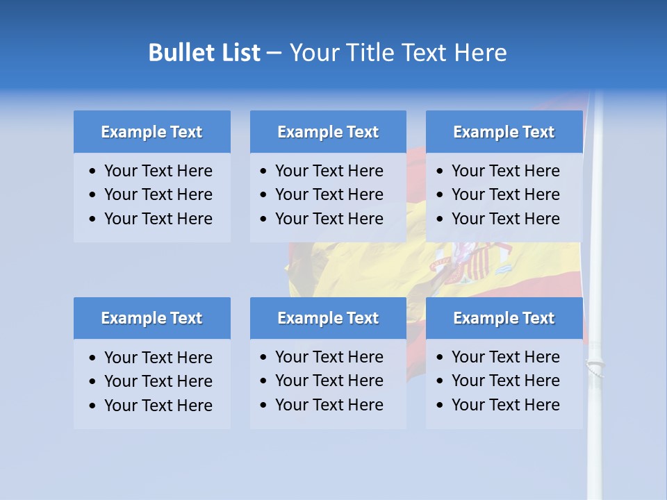 Government Spanish Flag PowerPoint Template