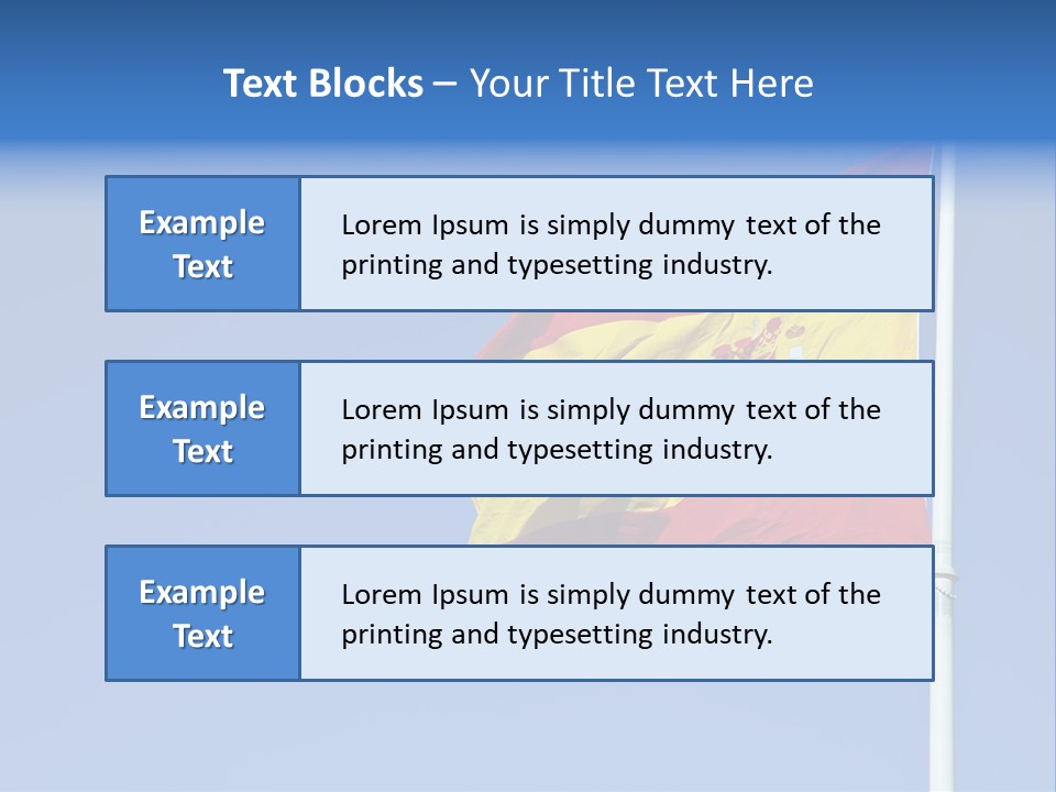 Government Spanish Flag PowerPoint Template