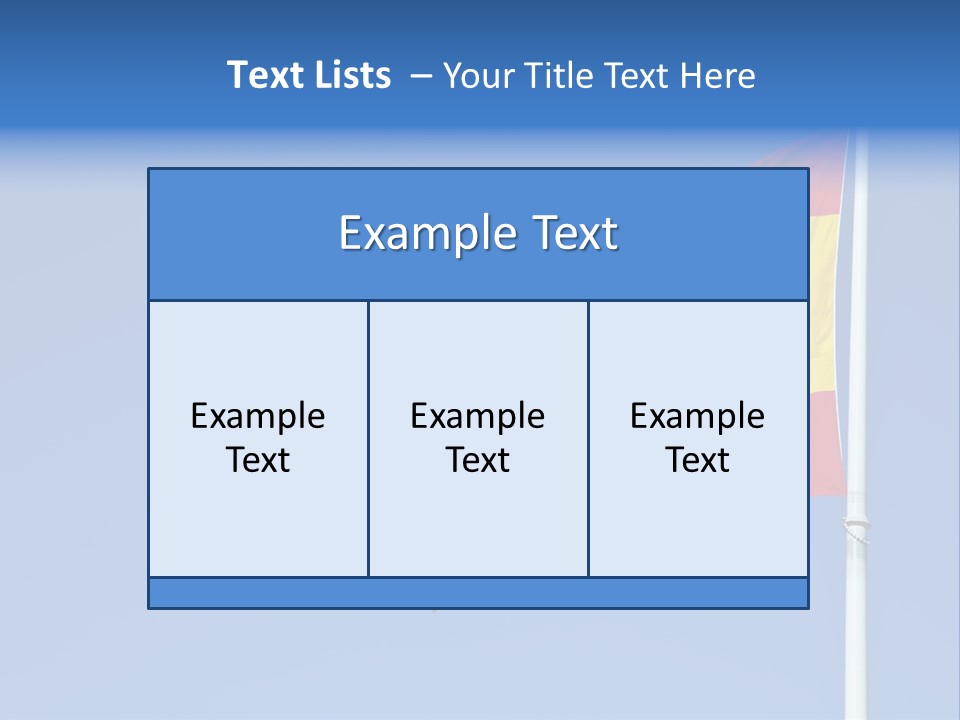 Government Spanish Flag PowerPoint Template