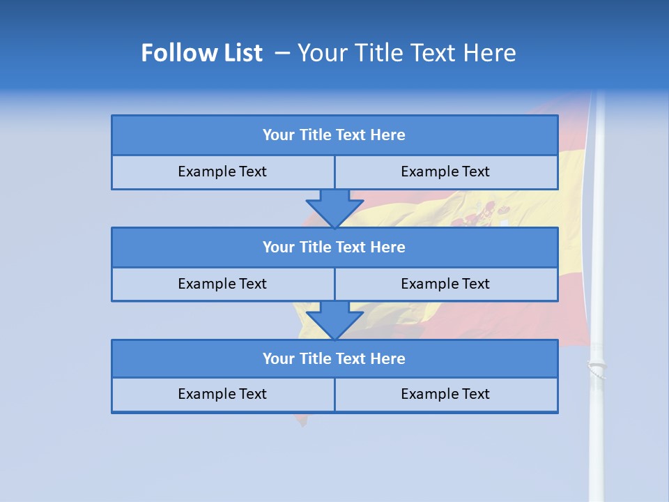 Government Spanish Flag PowerPoint Template