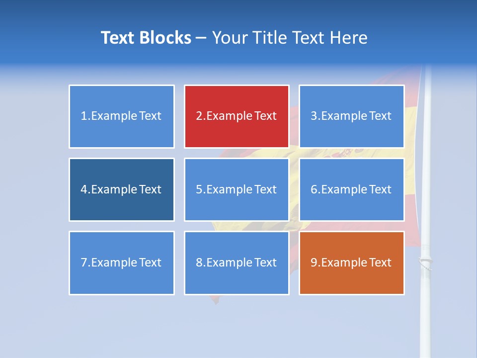 Government Spanish Flag PowerPoint Template