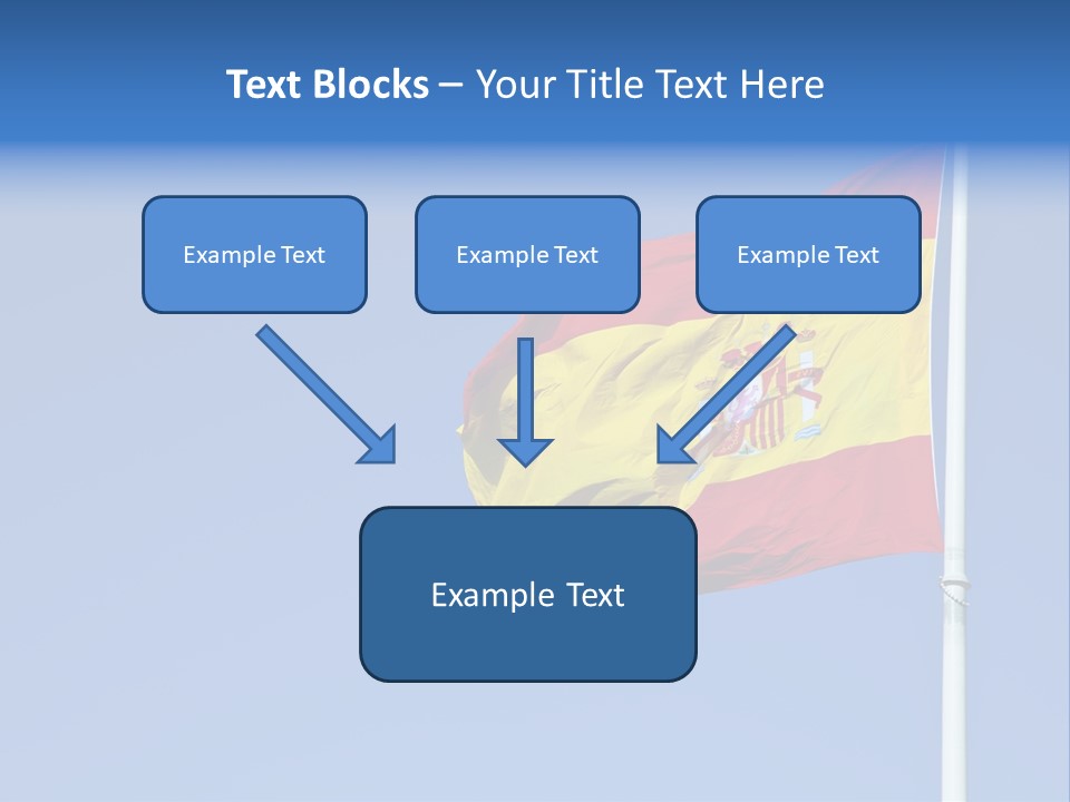 Government Spanish Flag PowerPoint Template