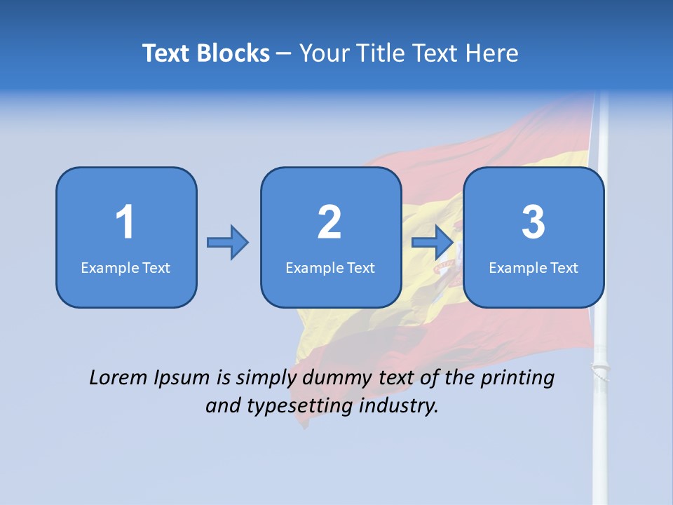 Government Spanish Flag PowerPoint Template