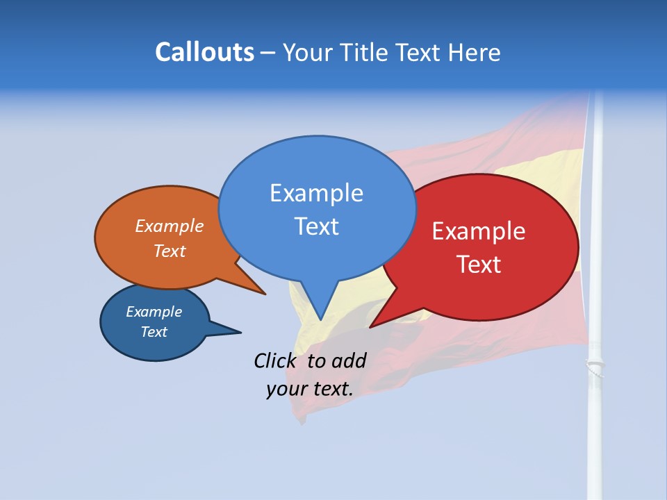 Government Spanish Flag PowerPoint Template
