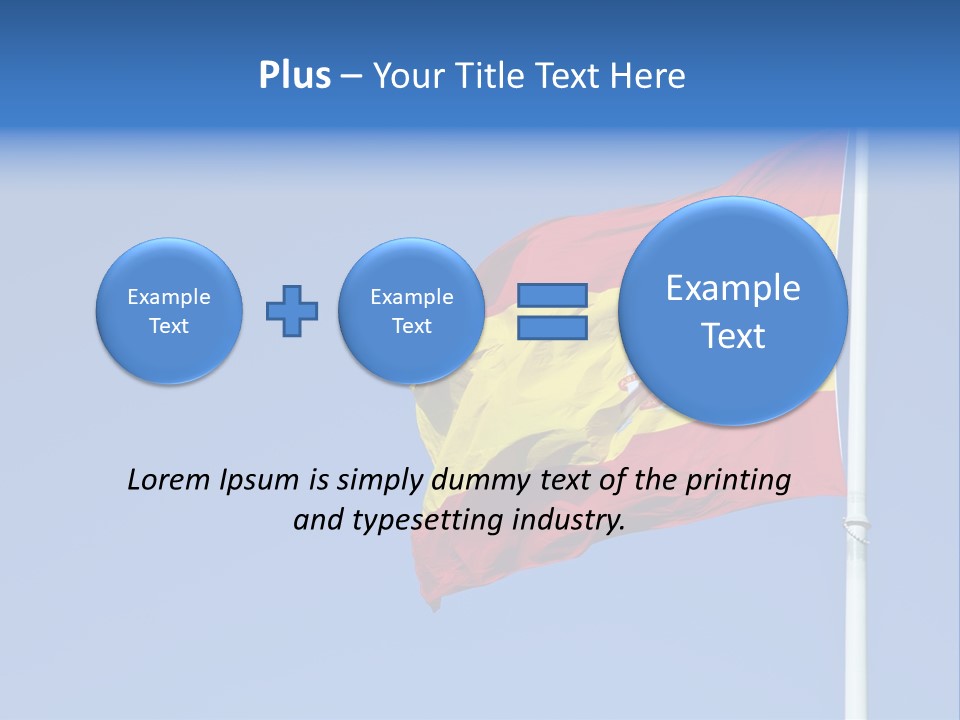 Government Spanish Flag PowerPoint Template
