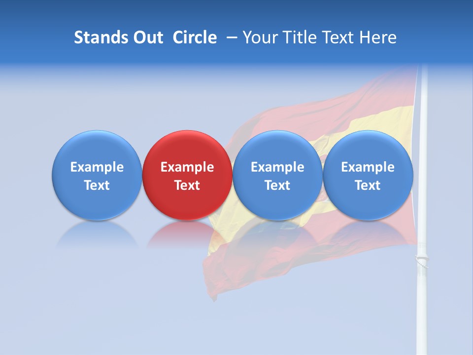 Government Spanish Flag PowerPoint Template