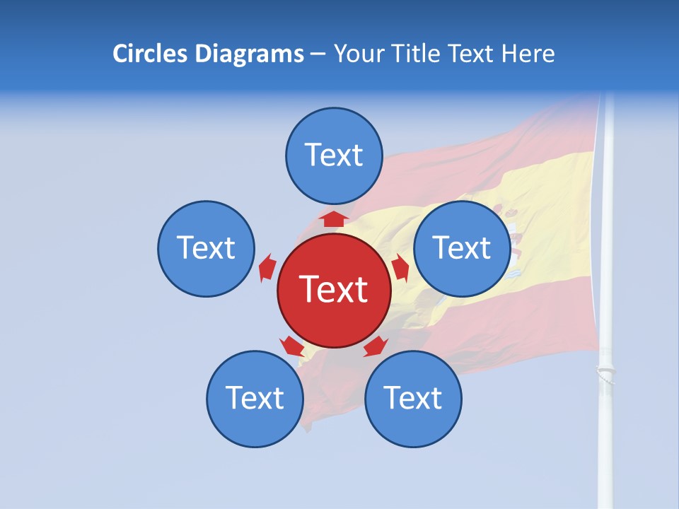 Government Spanish Flag PowerPoint Template