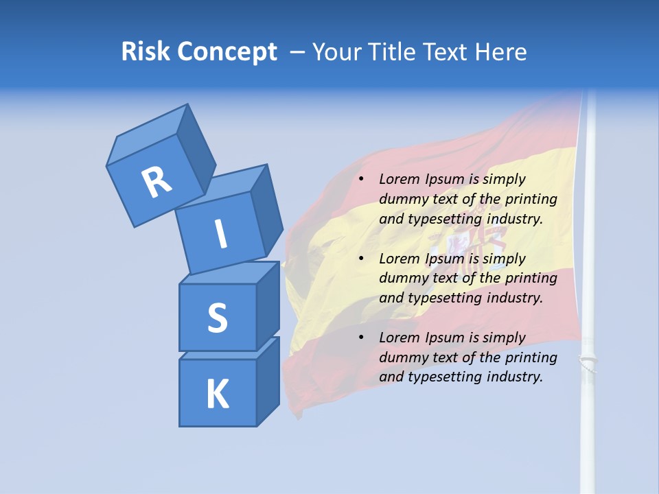 Government Spanish Flag PowerPoint Template