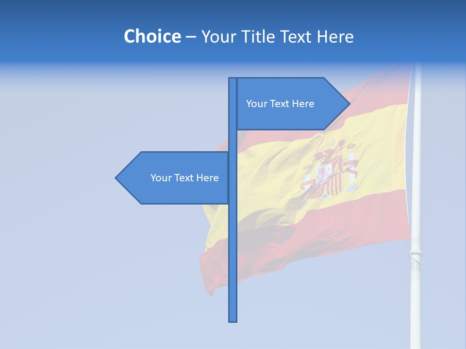 Government Spanish Flag PowerPoint Template