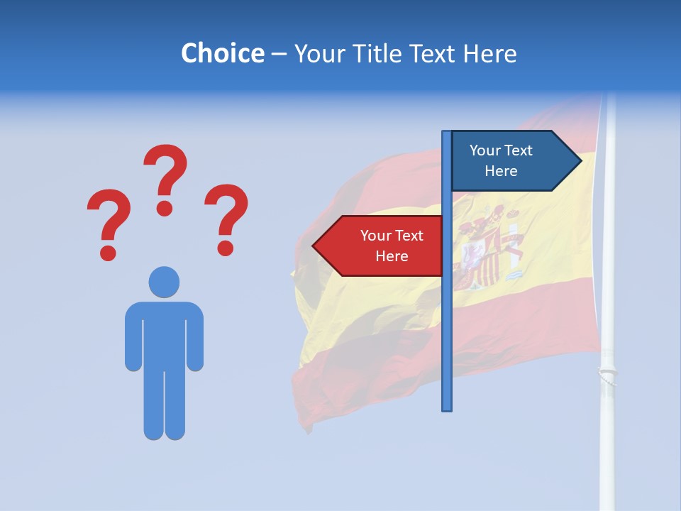 Government Spanish Flag PowerPoint Template