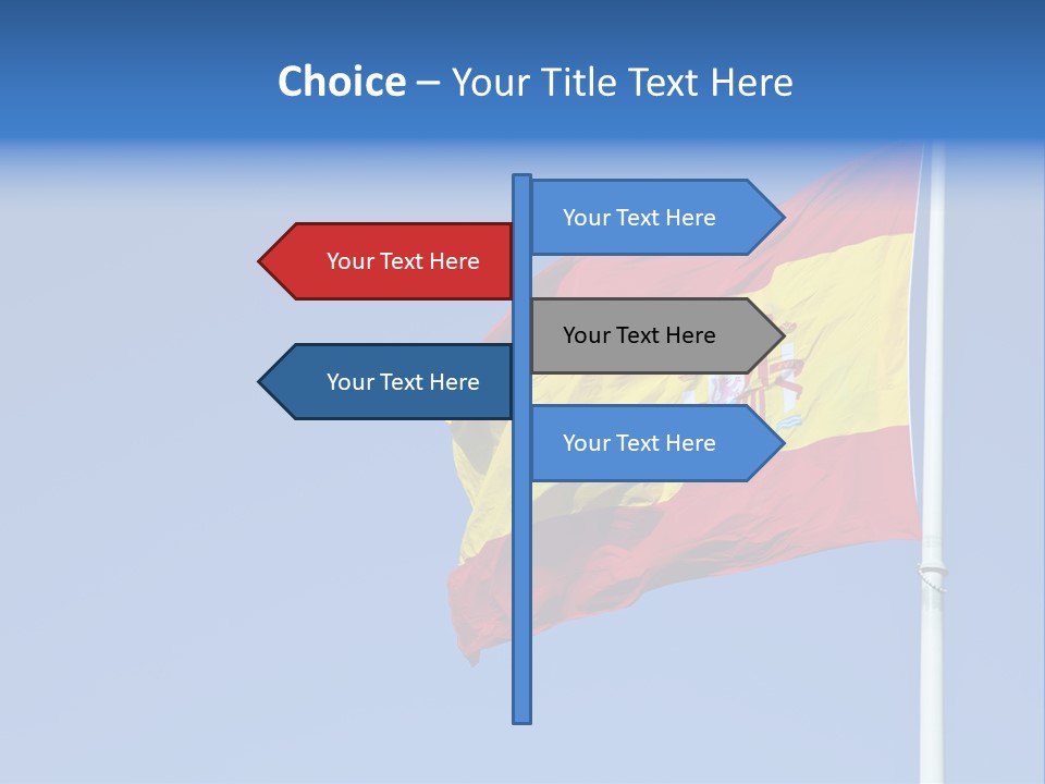 Government Spanish Flag PowerPoint Template