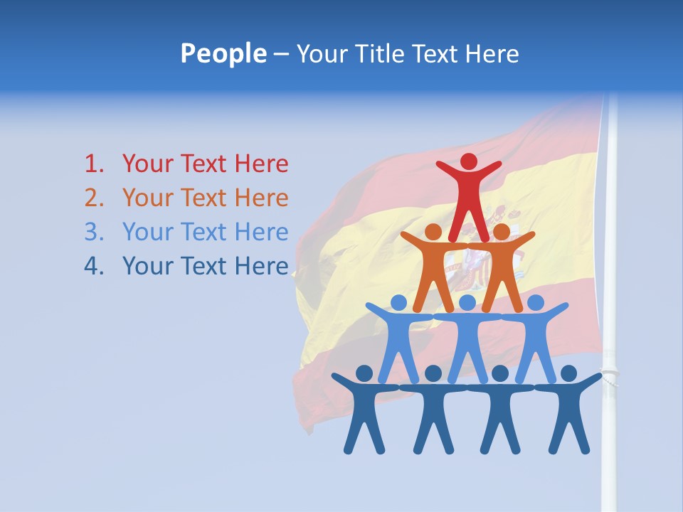 Government Spanish Flag PowerPoint Template