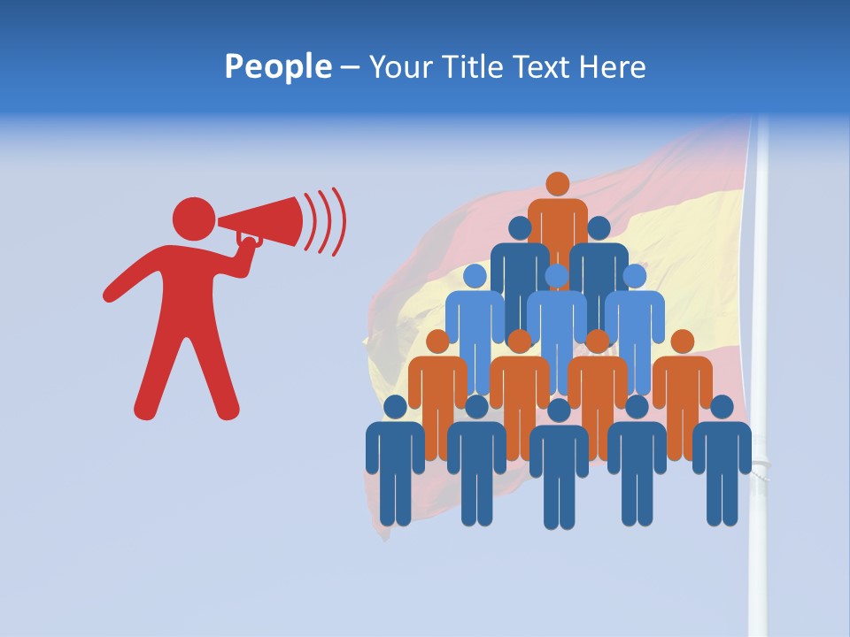 Government Spanish Flag PowerPoint Template