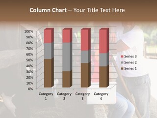 Couple Cattle Saw Dust PowerPoint Template