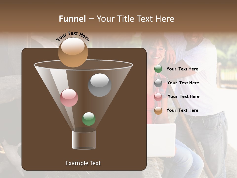 Couple Cattle Saw Dust PowerPoint Template