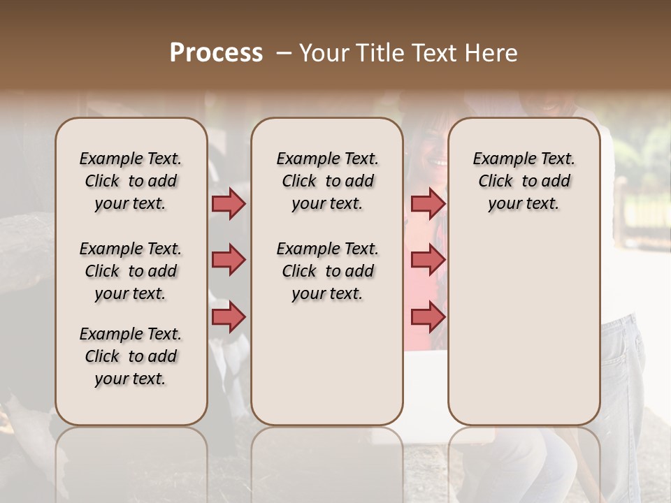 Couple Cattle Saw Dust PowerPoint Template