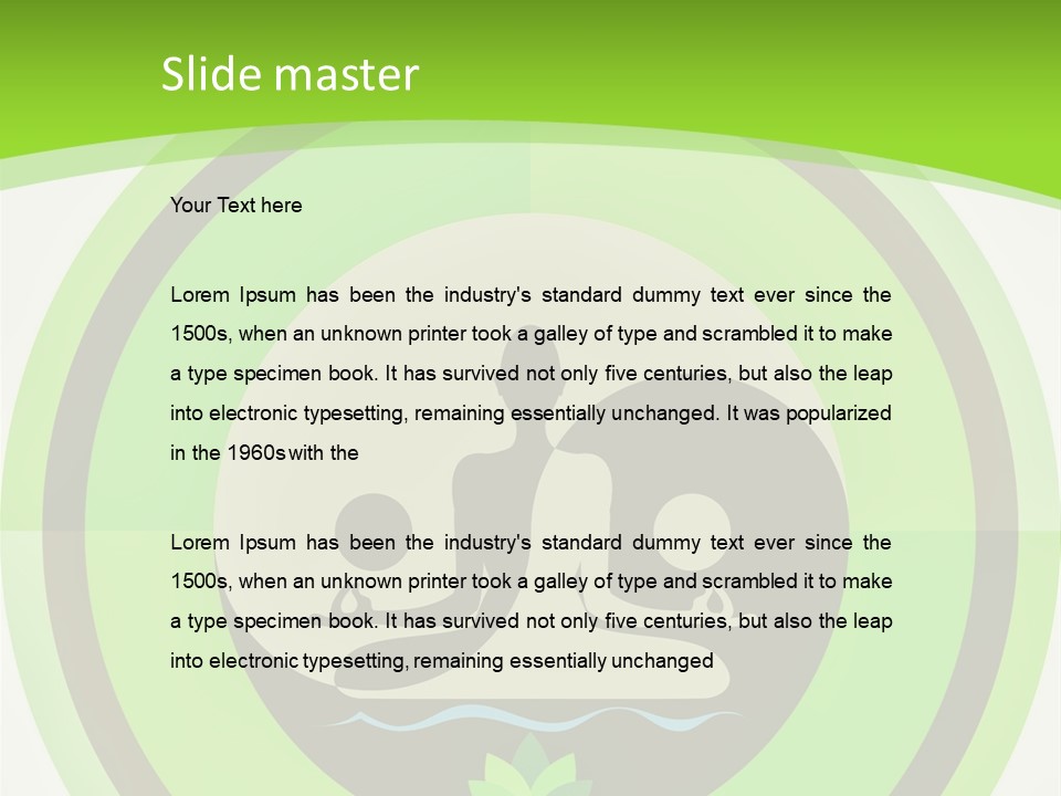 Symbol Logo Zen Lotus PowerPoint Template