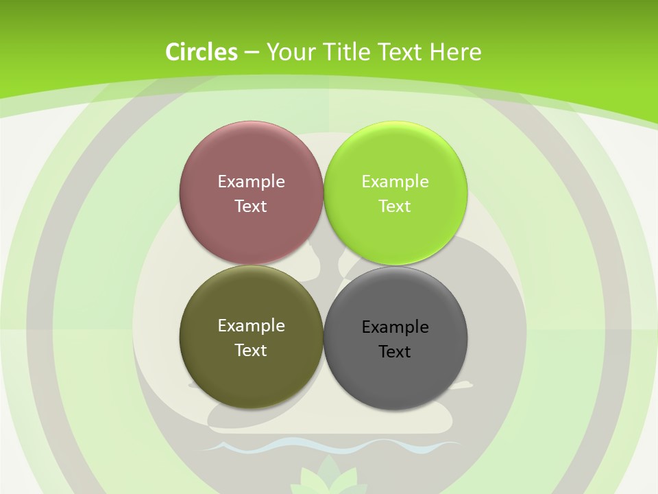 Symbol Logo Zen Lotus PowerPoint Template