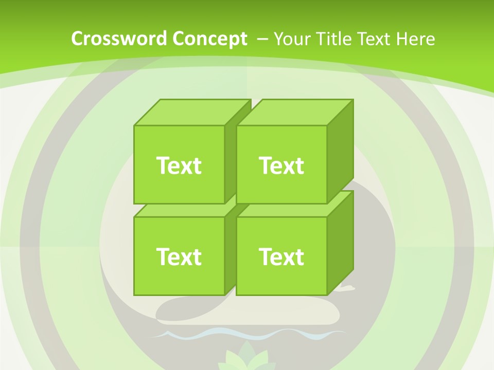 Symbol Logo Zen Lotus PowerPoint Template