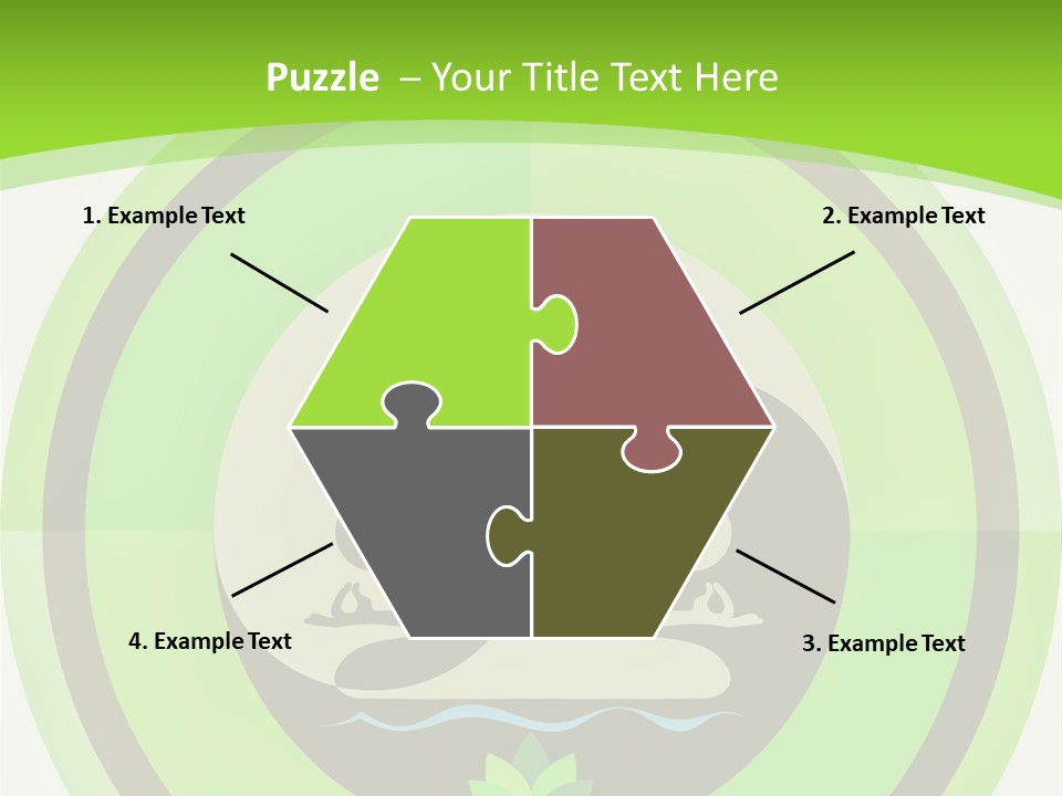 Symbol Logo Zen Lotus PowerPoint Template