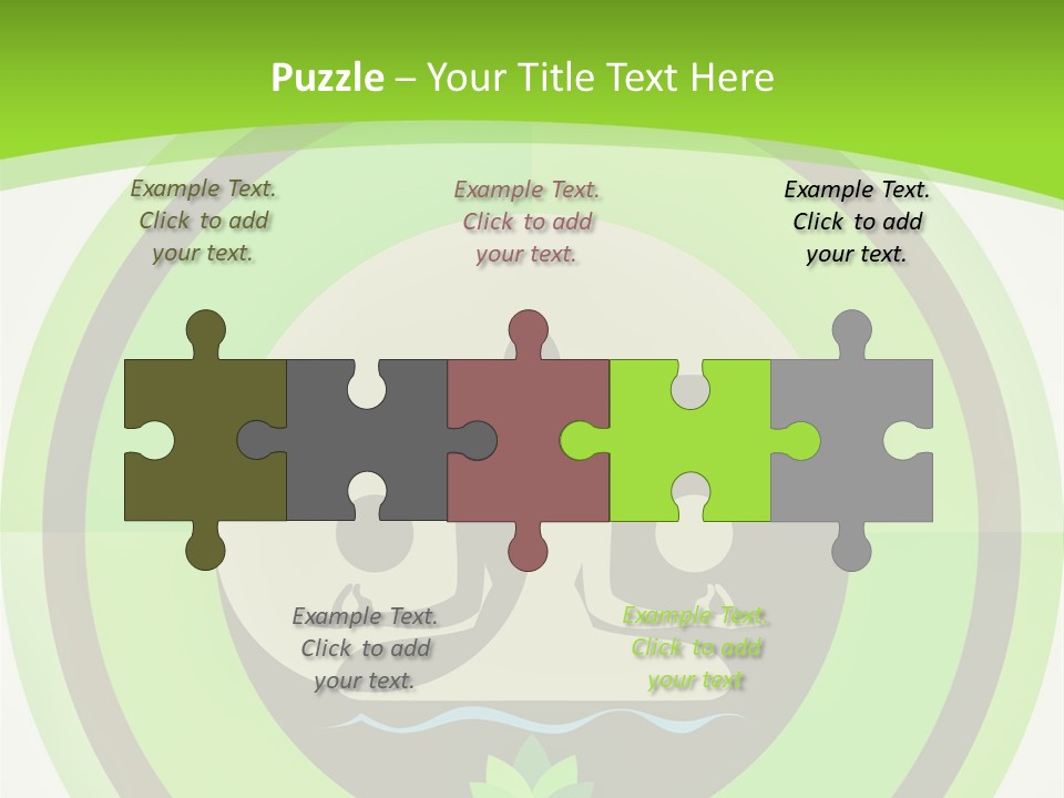 Symbol Logo Zen Lotus PowerPoint Template