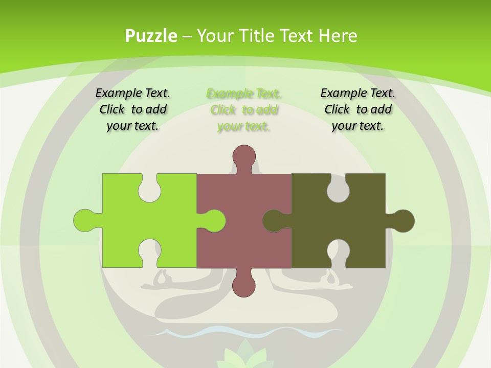 Symbol Logo Zen Lotus PowerPoint Template