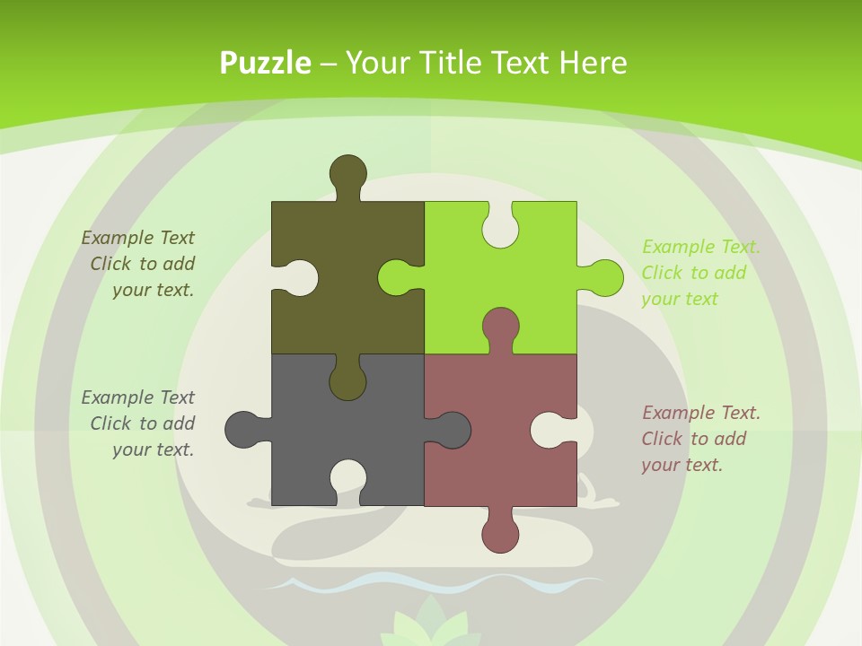 Symbol Logo Zen Lotus PowerPoint Template