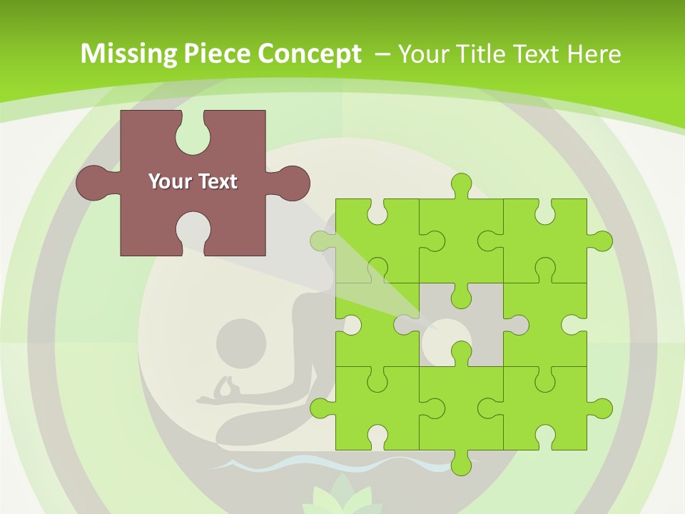 Symbol Logo Zen Lotus PowerPoint Template