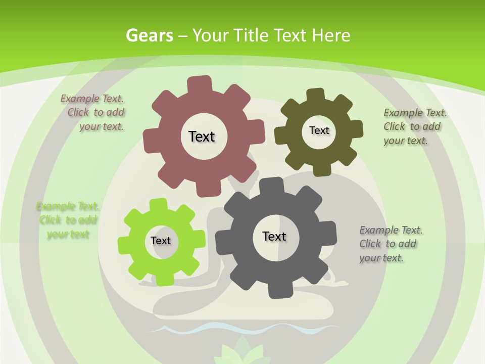 Symbol Logo Zen Lotus PowerPoint Template