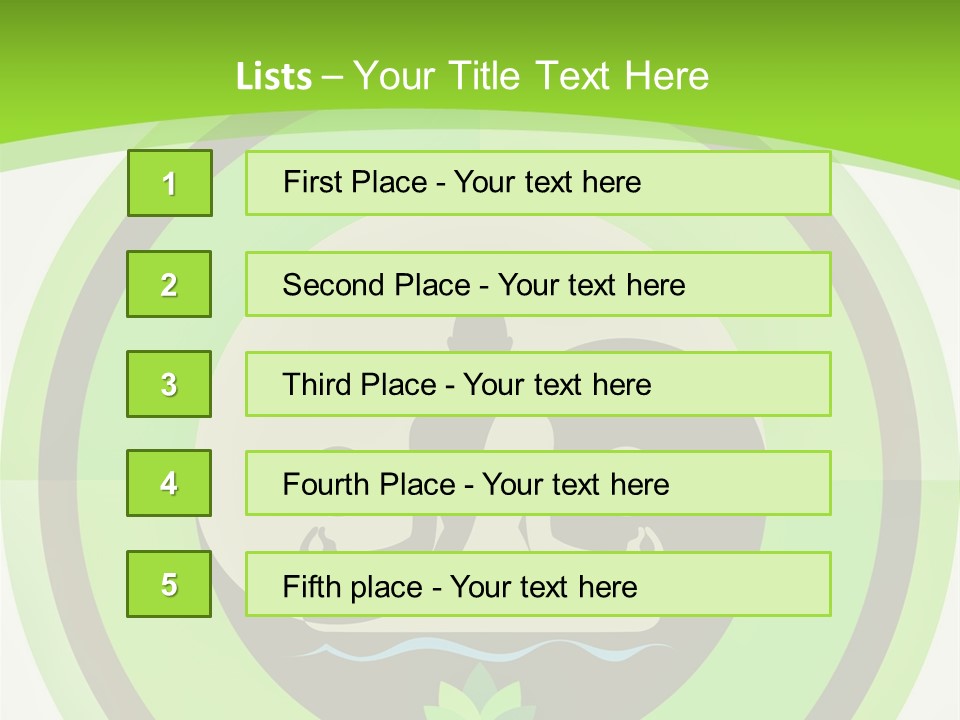 Symbol Logo Zen Lotus PowerPoint Template