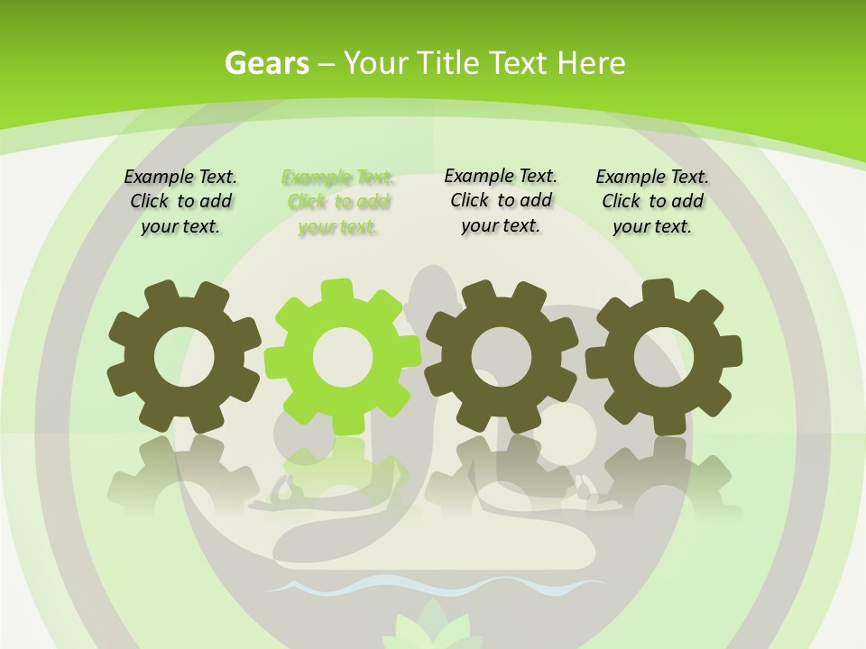 Symbol Logo Zen Lotus PowerPoint Template