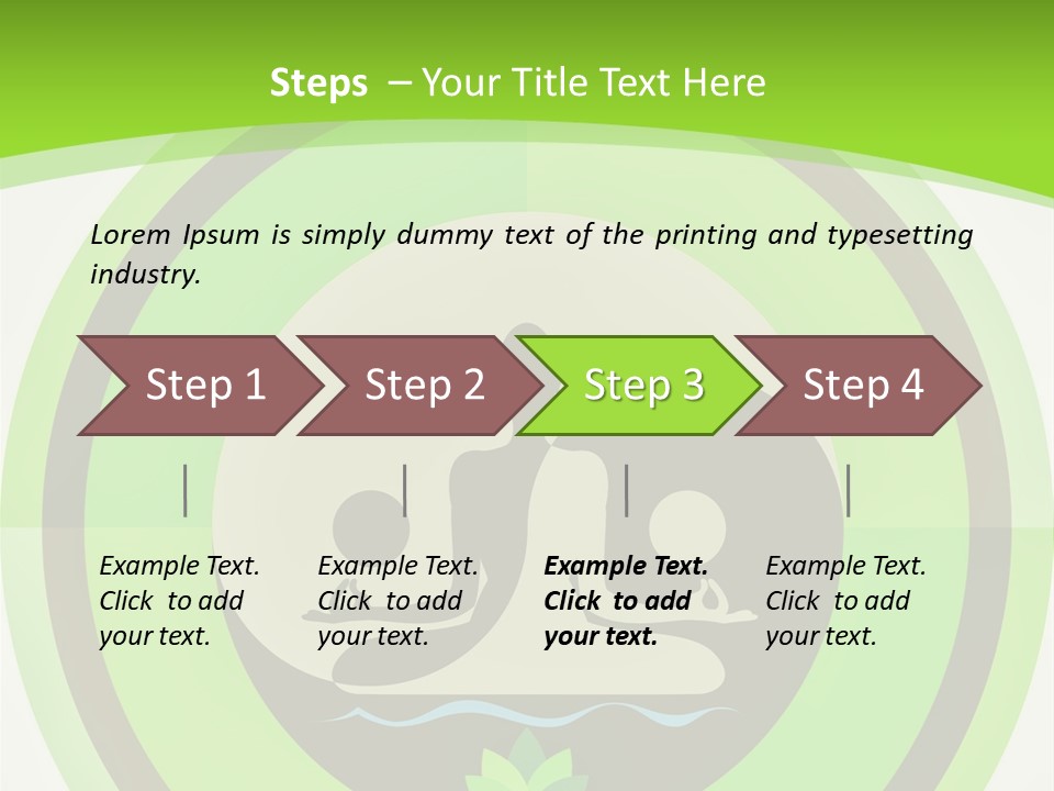 Symbol Logo Zen Lotus PowerPoint Template