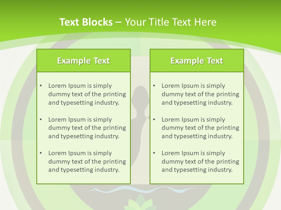 Symbol Logo Zen Lotus PowerPoint Template