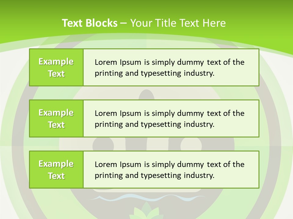 Symbol Logo Zen Lotus PowerPoint Template