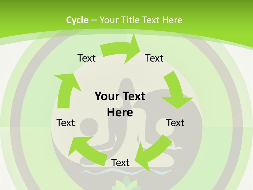 Symbol Logo Zen Lotus PowerPoint Template