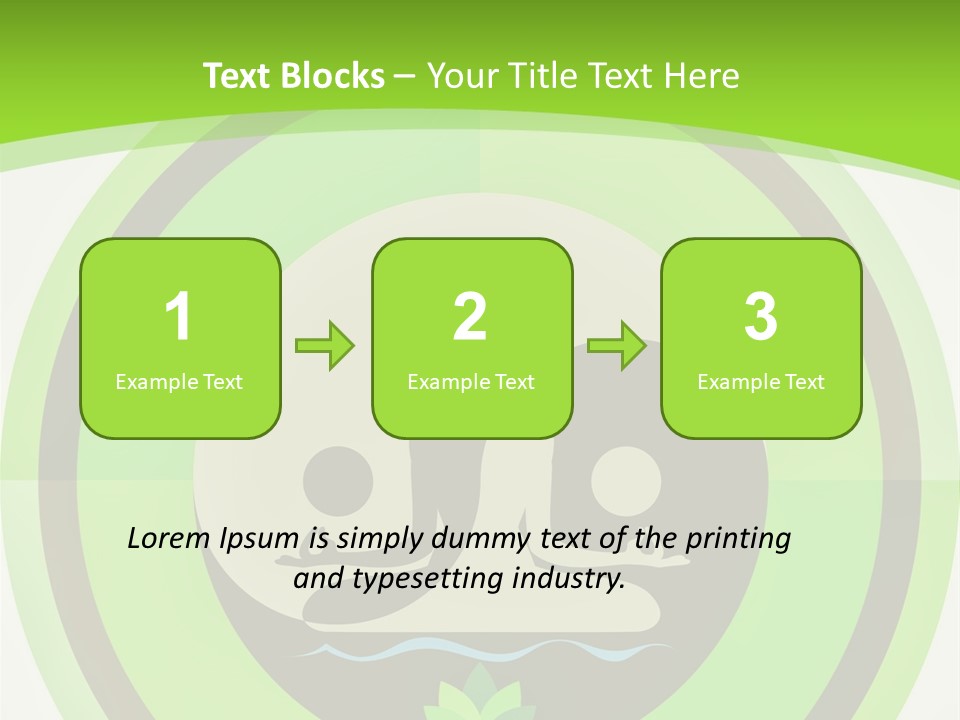 Symbol Logo Zen Lotus PowerPoint Template